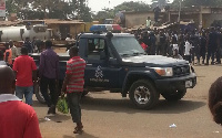 Police Patrol car involved in accident