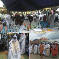 The enskinment took place at the Hohoe Central Mosque