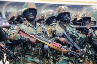 Counter terrorism soldiers during a parade