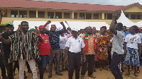 Some supporters of the National Democratic Congress