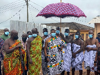 Okuapehene, Oseadeyo Nana Kwasi Akuffo III at the cut sod ceremony