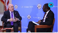 US Ambassador to Ghana, Robert P. Jackson took his turn on the '21 Minutes with KKB' show