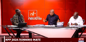 Samuel Okudzeto Ablakwa speaking on JoyNews' Newsfile