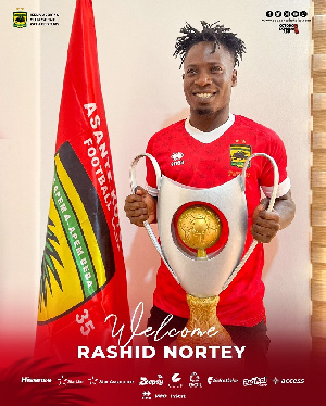 Asante Kotoko Complete The Signing Of Rashid Nortey