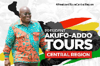 President Akufo-Addo is on a tour of the Central Region