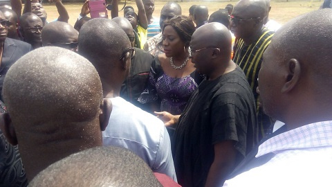 Vice President, Dr. Mahamudu Bawumia mourns with late Captain Mahama's family