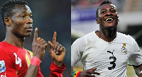 Former Black Stars players John Paintsil and Asamoah Gyan