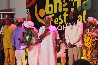 Samini with others during the event