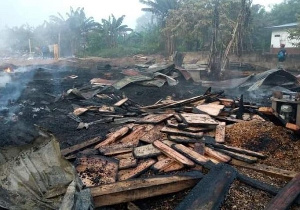 Diamond City Sawmill site after fire