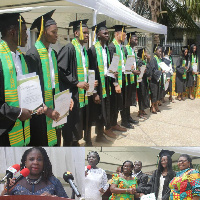 Some graduating students of Morning Star International High School