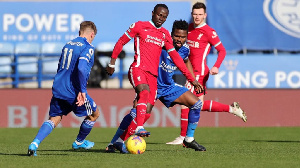 Black Stars defender, Daniel Amartey featured for the Foxes in their 3-1 win over Liverpool