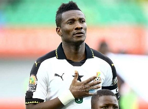 Ghana striker Asamoah Gyan