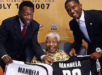 Samuel Eto’o and Pele with Pele