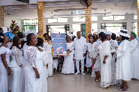 Reverend and Dr Nyamekyeh were honored by the church members