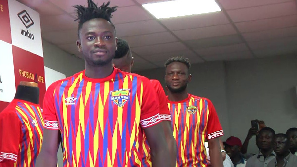 Hearts of Oak's home jersey