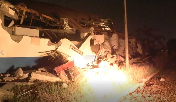 Factories have been demolished at the Ghana Trade Fair Centre