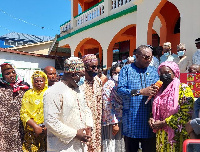 Professor Jane Naana Opoku-Agyemang donated assorted food items to Muslims in the Central Region