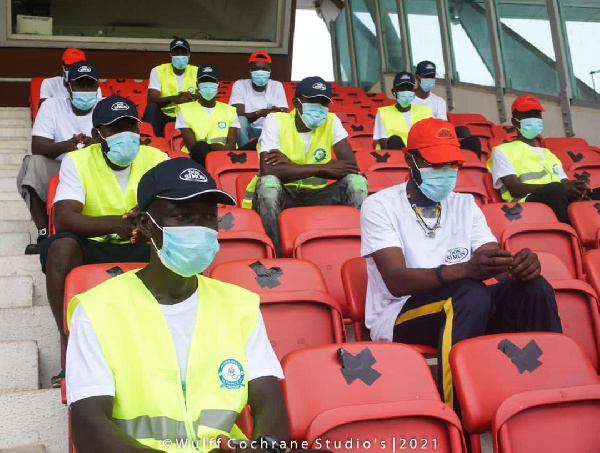 A photo of stewards at match venues