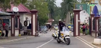 Asantehene Otumfuo Osei Tutu II's convoy as he departed for Berekum