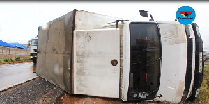 The truck containing Kasapreko products