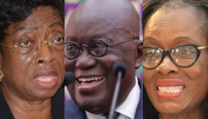 Sophia Akuffo, Nana Akufo-Addo and Gloria Akuffo