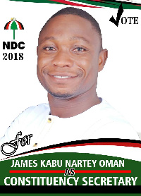 James Kabu Nartey-Oman, Bortianor Ngleshie Amanfro General Secreatry hopeful