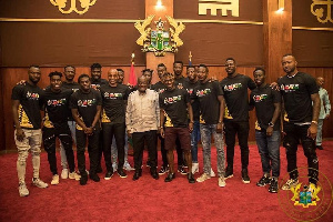 The Black Stars bid farewell to President Akufo-Addo on Friday