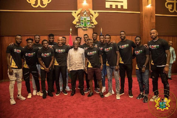 The Black Stars bid farewell to President Akufo-Addo on Friday