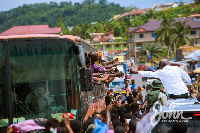 Flagbearer of the NDC, John Dramani Mahama is on a 4-day tour in the Eastern Region