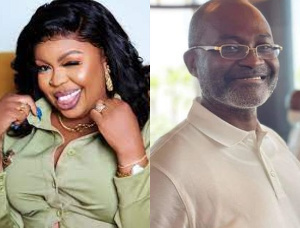 Ghanaian socialite, Afia Schwarzenegger and Assin Central MP, Kennedy Agyapong