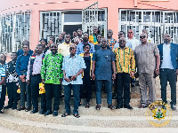 Members of the National Energy Transition team with the Fishermen Association of Ghana