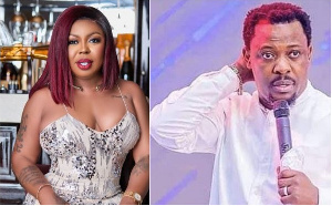 Actress Afia Schwarzenegger and Prophet Nigel Gaisie