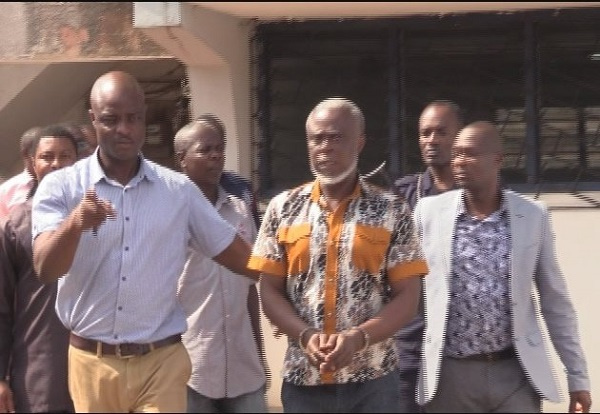 The alleged coup plotters on their way out of court