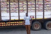 Donation of one thousand bags of rice to the Muslim community