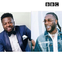 Guru (L) and Burna Boy (R)