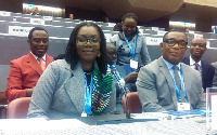 Ursula Owusu-Ekuful the World Meteorological Congress in Geneva (CICG)