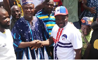 Aspirants contesting the Akan by-election embraced each other in the full glare of the voters