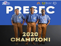 The 2020 winners of the NSMQ