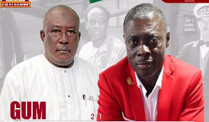 Flagbearer of GUM, Christian Kwabena Andrews and his running mate Alhaji Abu Grant Lukman