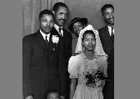 Mandela and his wife  on 17 July 1944