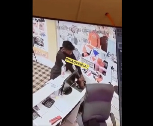 Lady captured on CCTV stealing