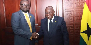 President Nana Addo Dankwa Akufo-Addo with Kurt Okraku