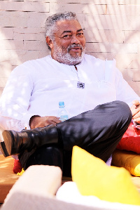 Former president of Ghana, Jerry John Rawlings