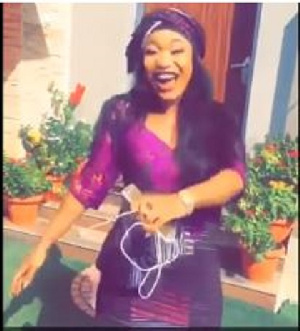 Actress Tontoh Dikeh expressed her joy