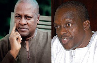 Former President John Mahama and Second Deputy Speaker of Parliament, Alban Bagbin