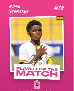 Captain of the Black Princesses of Ghana, Stella Nyamekye