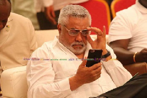 Former president Flt. Lt. Jerry John Rawlings