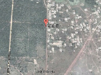 A satellite map of Yendi courtesy Google map