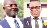 Kennedy Agyapong (L) and Bishop Daniel Obinim (R)