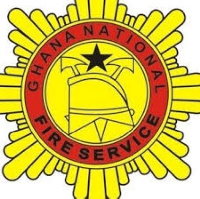 The logo of the Ghana National Fire Service (GNFS)